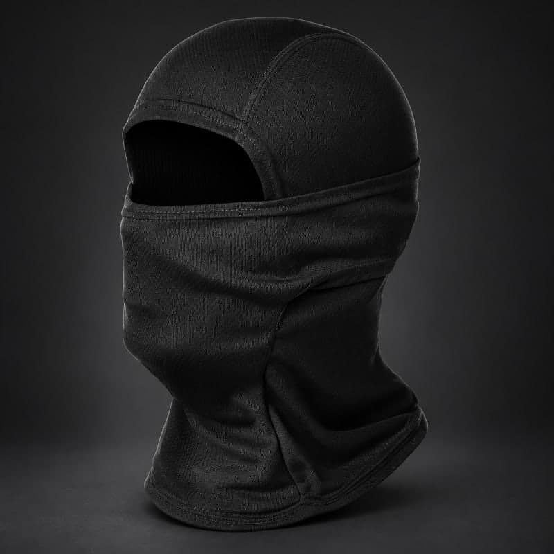 Black Panelled Balaclava